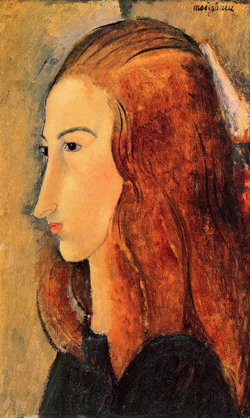 Modigliani - Portrait of Jeanne Hebuterne -5- by Modigliani
